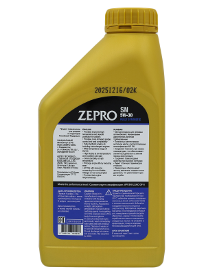 ZEPRO 5W-30 SN/GF-5
